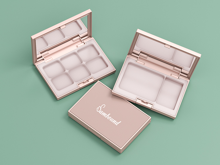 6色眼影盤空盤遮瑕盤包材定制 6色眼影盤空盤遮瑕盤包材定制