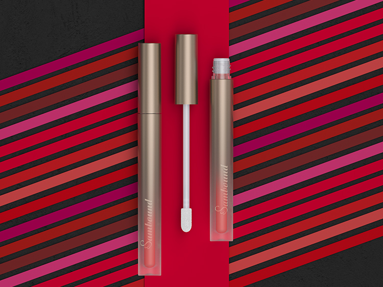 磨砂漸變空唇彩管注塑加工 磨砂漸變空唇彩管注塑加工