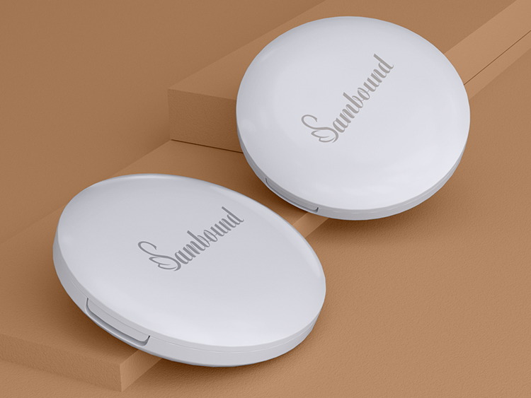 廠家定制圓形白色散粉盒分裝盒 廠家定制圓形白色散粉盒分裝盒